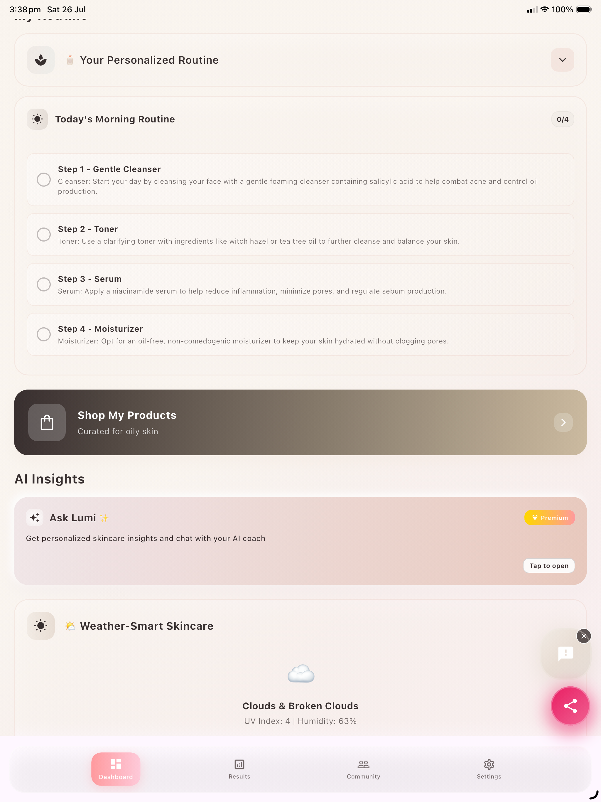 Lumora: Skincare Companion screenshot 8