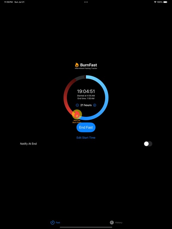 Screenshot #6 pour BurnFast Intermittent Fasting