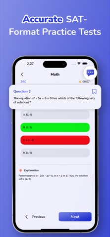 SAT Exam Practice Test 2026 Screenshot 5 of 6