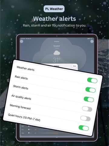 PL Weather: Radar & Forecast iPad screenshot
