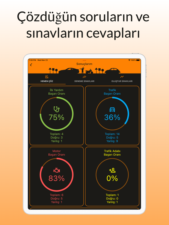 Ehliyet Sınav Soruları - ENOR iPad screenshot