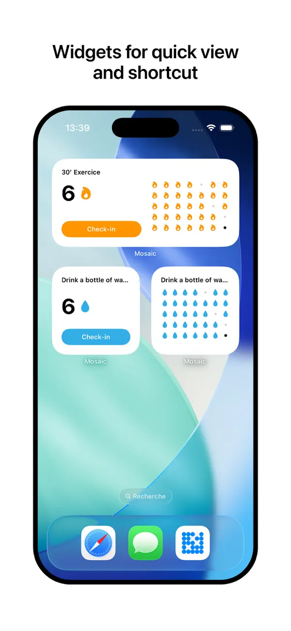 Screenshot #3 pour Habit Tracker - Mosaic