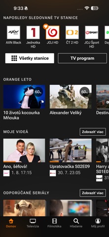Orange TV iPhone screenshot