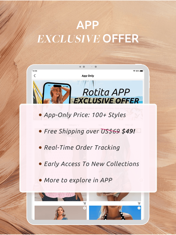 Rotita - Online Shopping iPad screenshot 3 - Shopping app