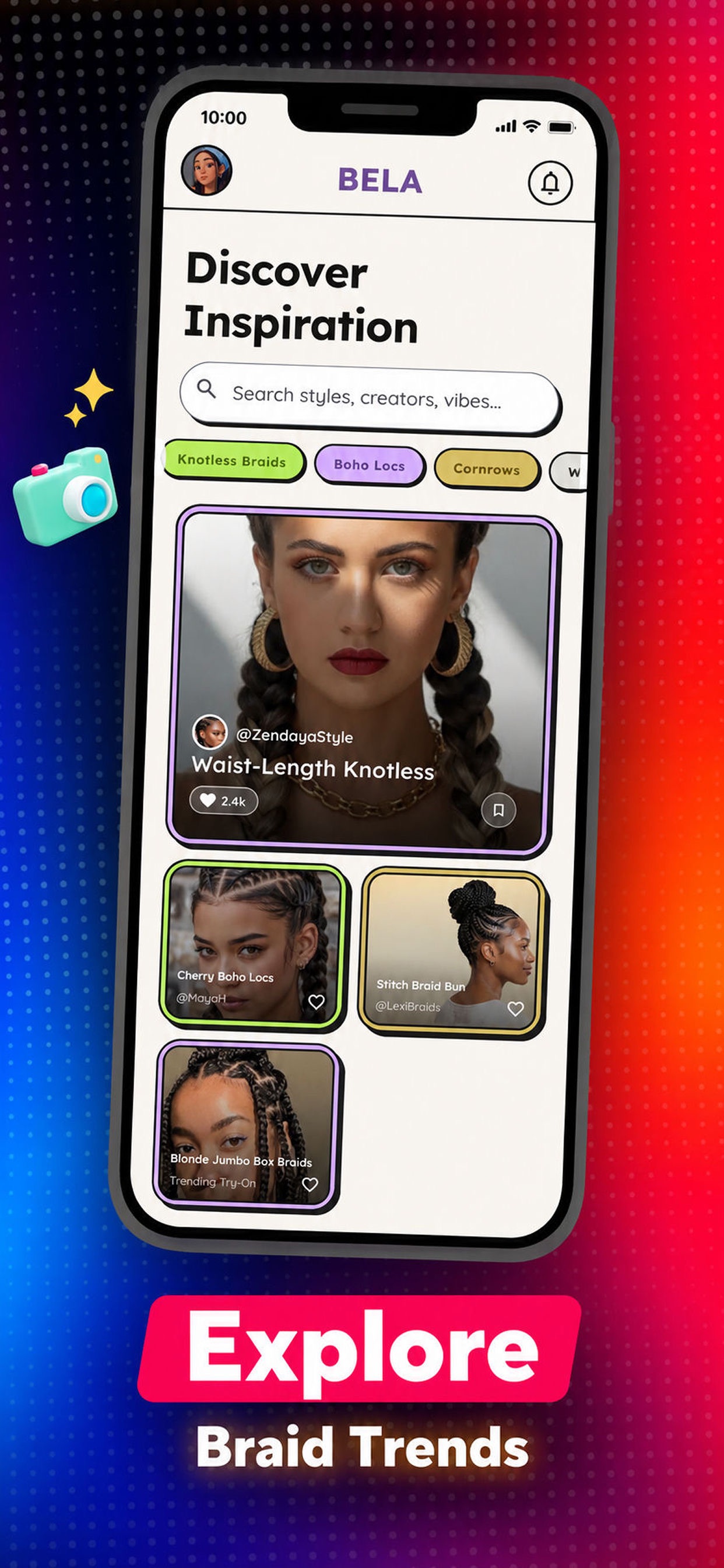 Screenshot 3 of Bela: Braids,Discover,Styles