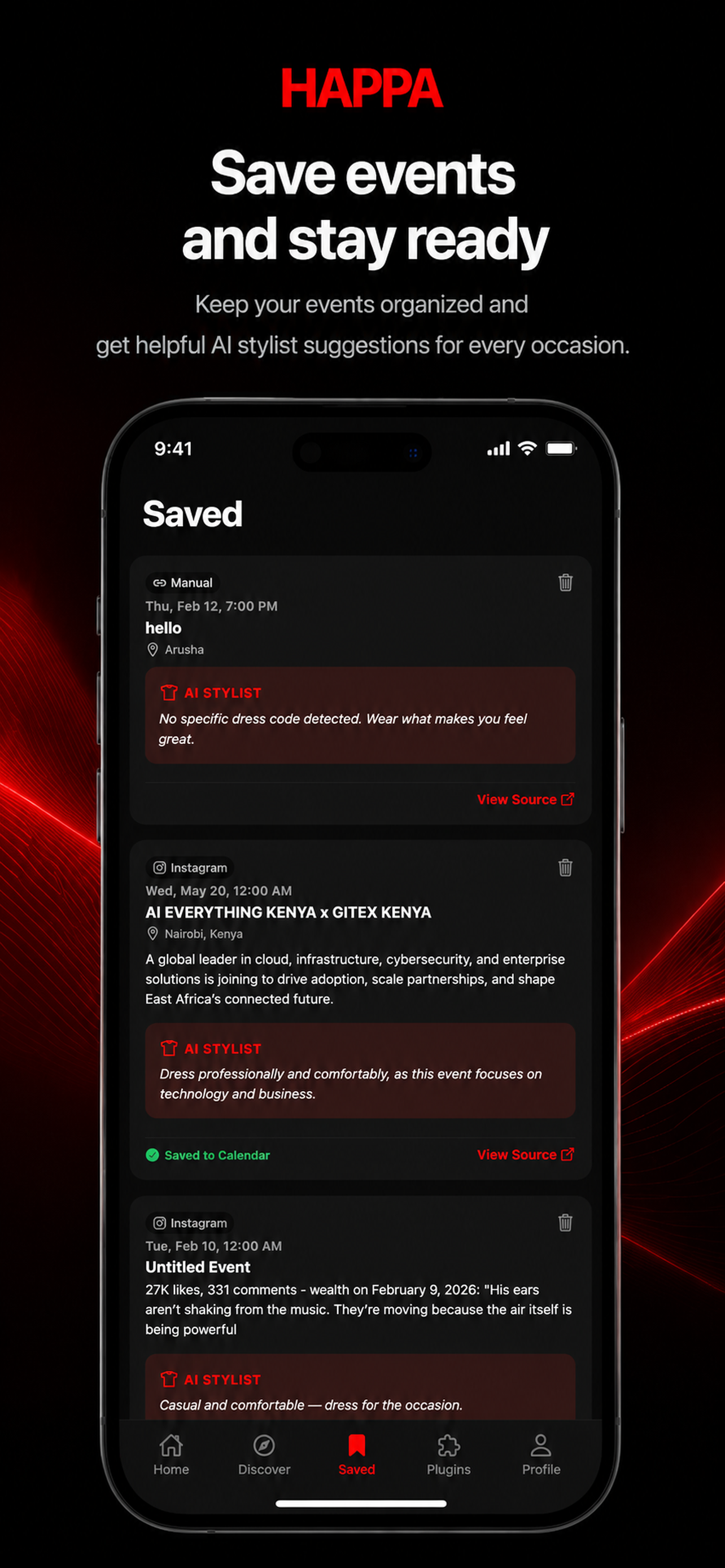 happa event screenshot 2