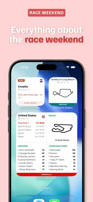 Motorsports Widgets screenshot 3