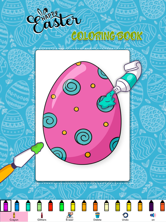 Easter Egg Coloring Book Game