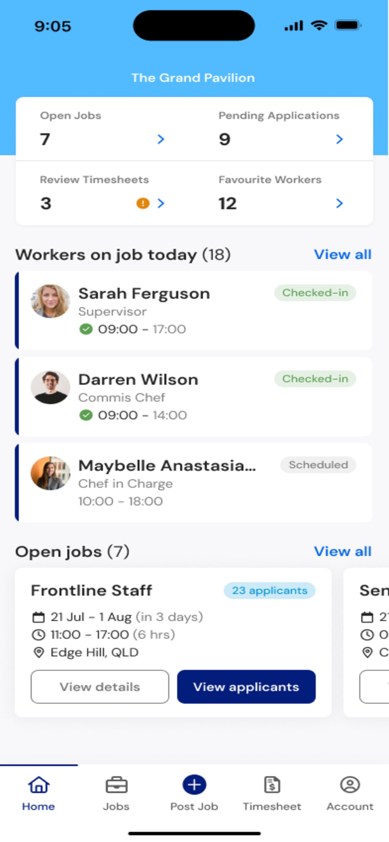 Screenshot 1 of Signature Staff Client