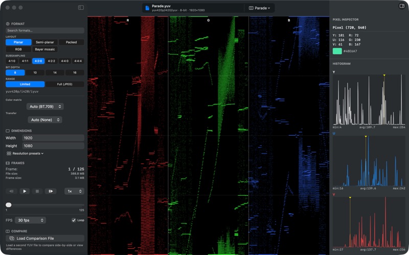YUV Viewer screenshot