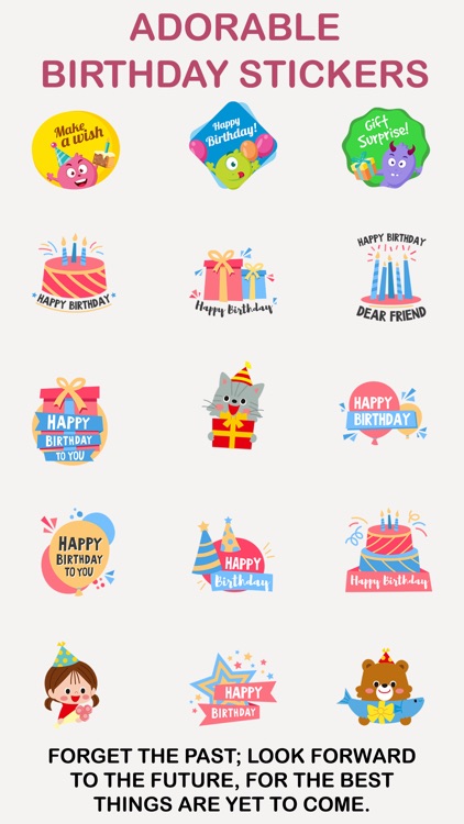 Adorable Birthday  Stickers