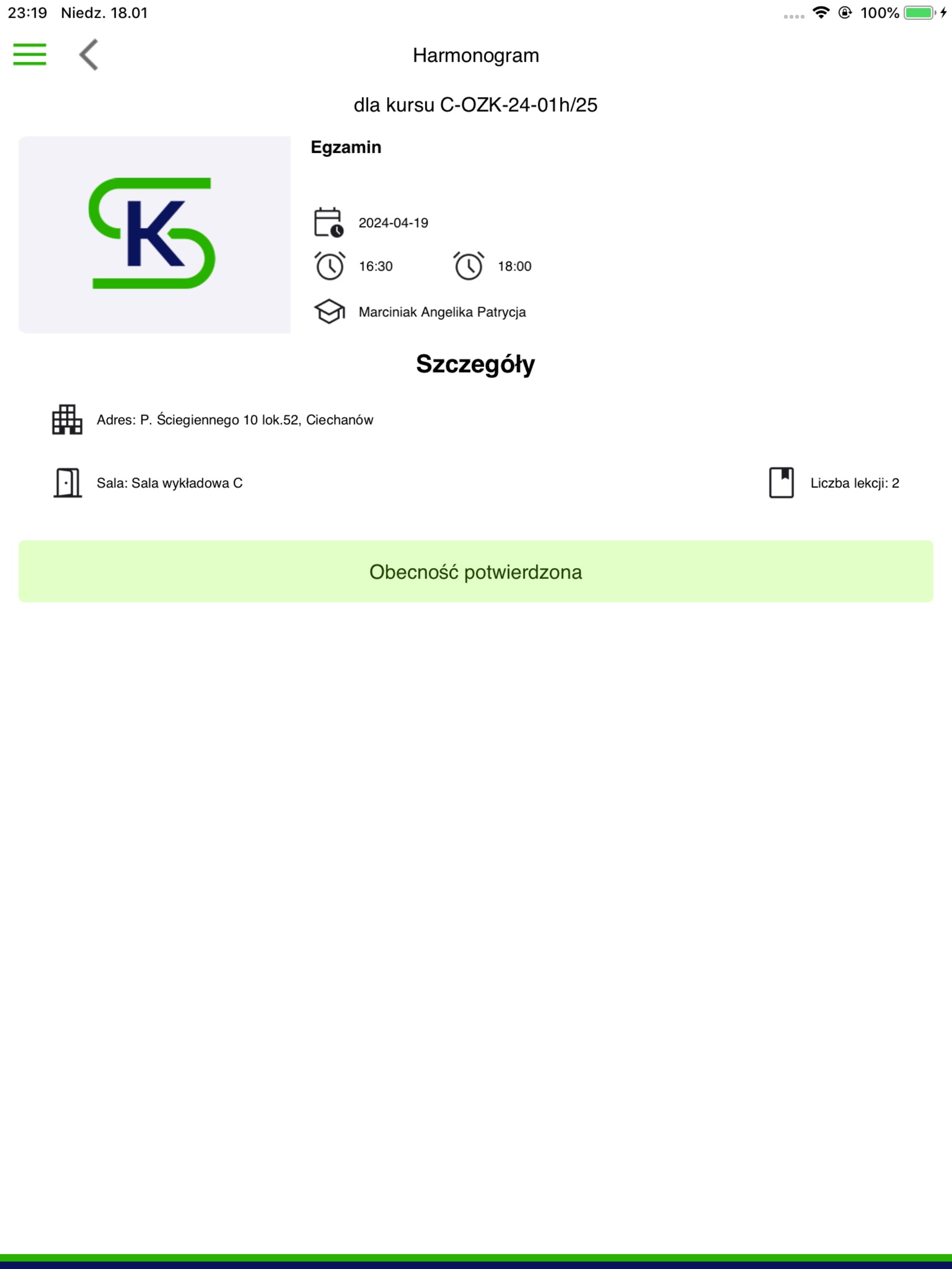 Platforma Szkoleniowa SKwP screenshot 6