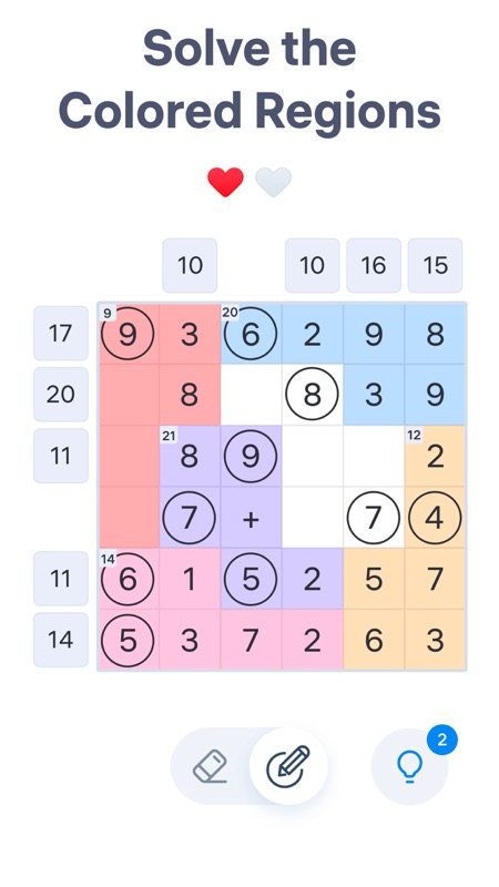 Number Sums - Math Games screenshot 2