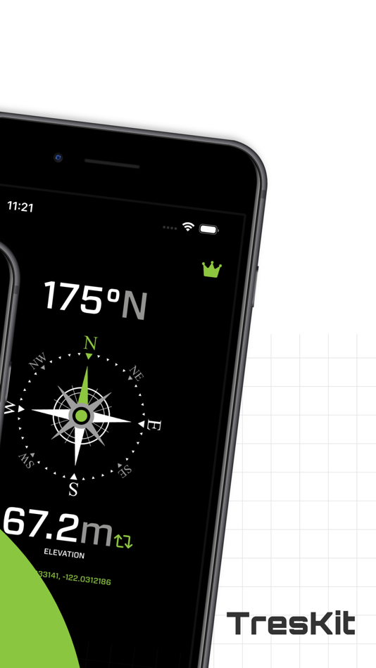 #4. Current Altitude + Compass (iOS) 由: RedTracker LLC