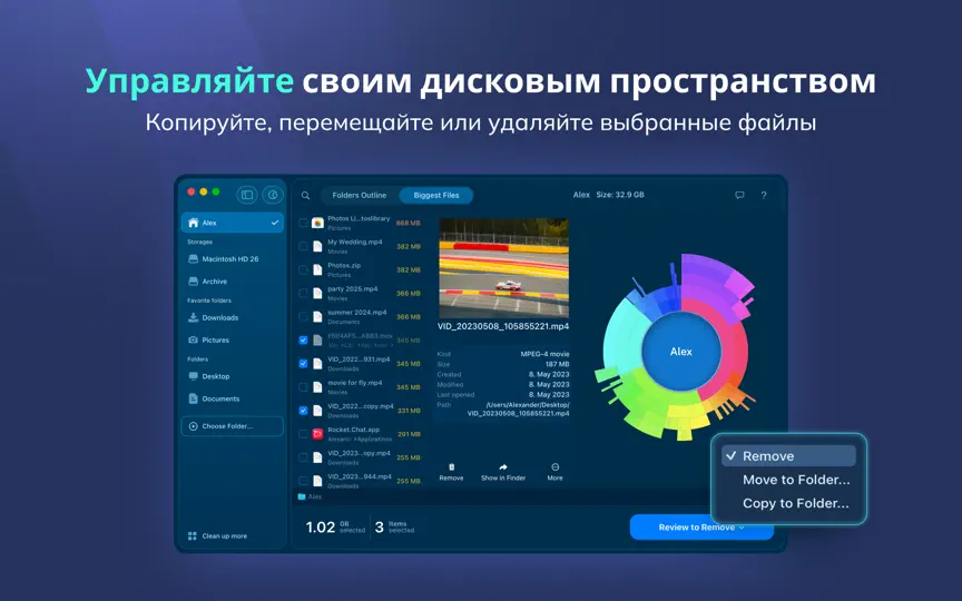 Скриншот Disk Space Analyzer: Inspector на iPhone 2