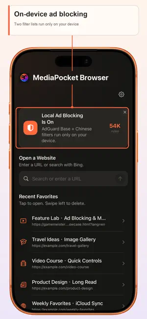 MediaPocket Browser screenshot 4