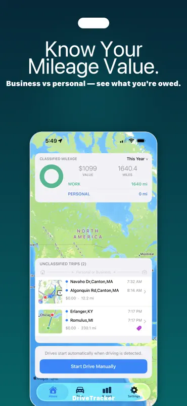 Mile Logger - Mileage tracker screenshot 1 of 5