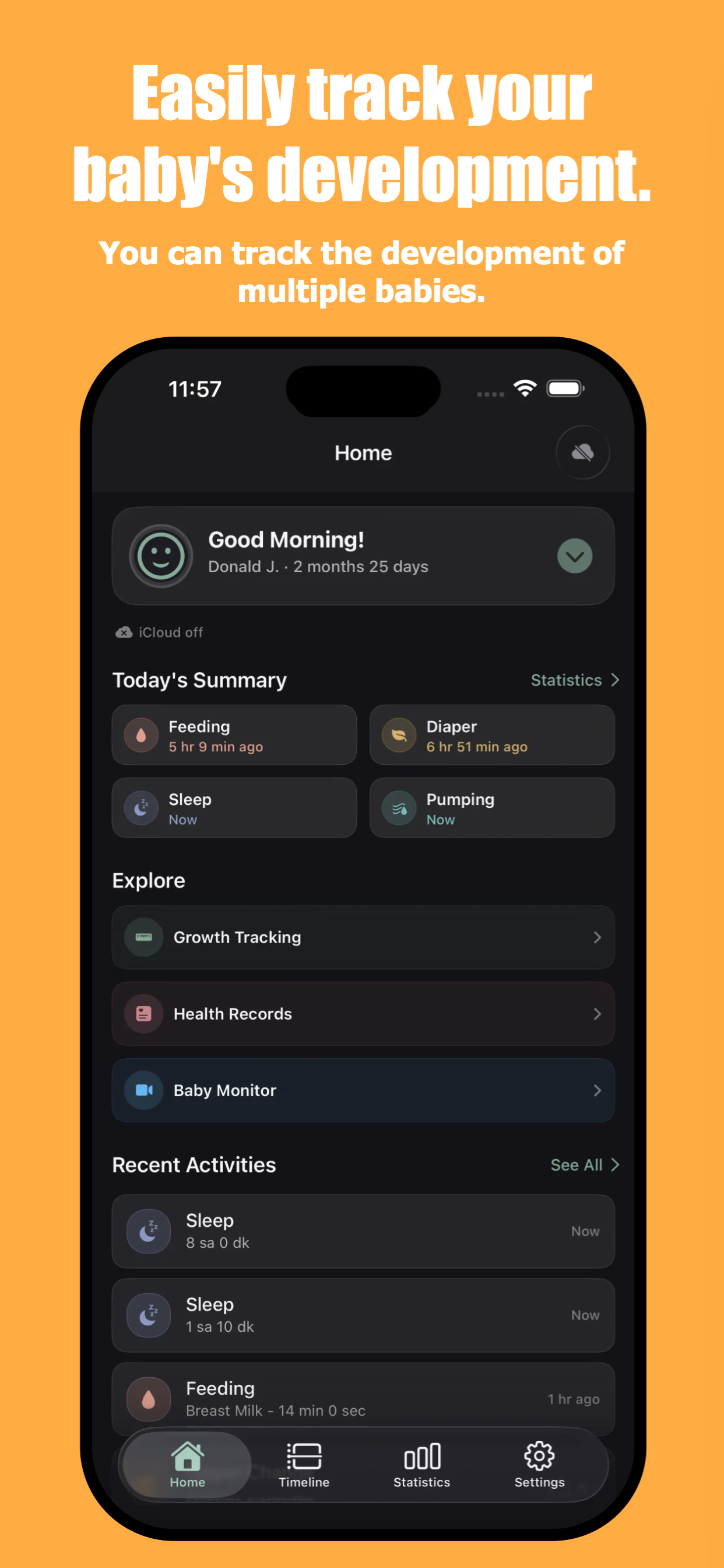 Baby Assistant Newborn Log App screenshot 3