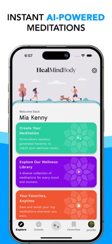 Heal Mind Body iPhone screenshot