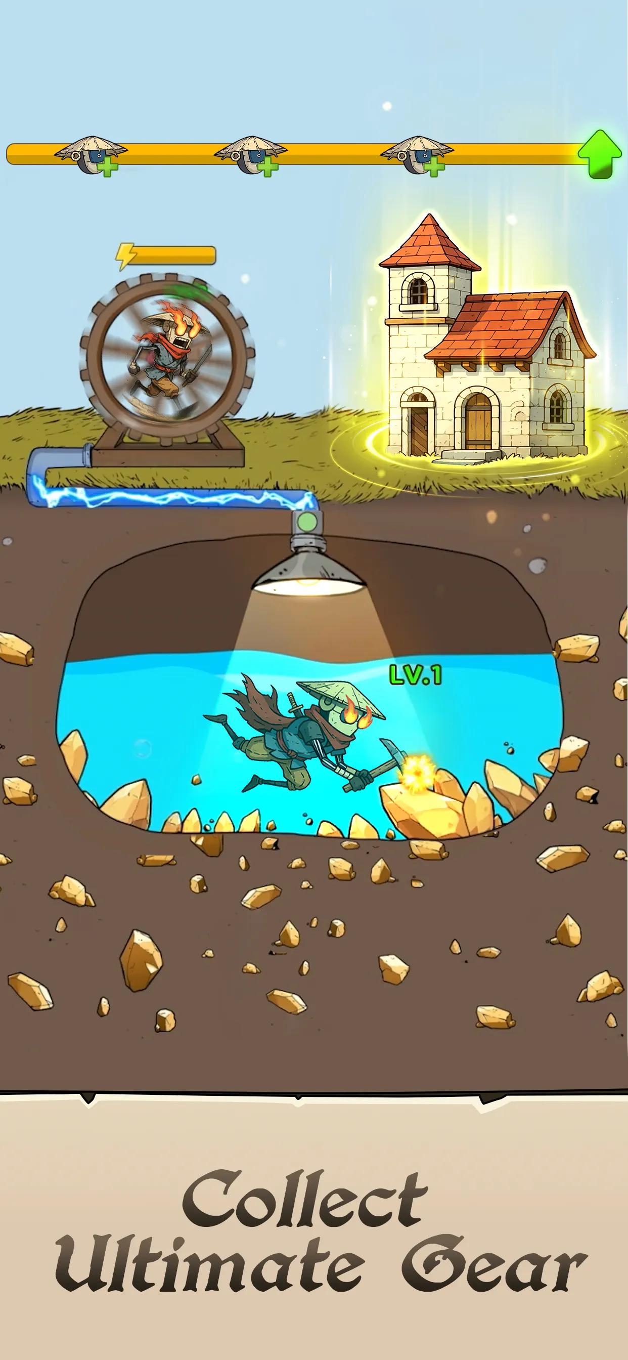 Dig-Dig Rush: Idle RPG screenshot 4