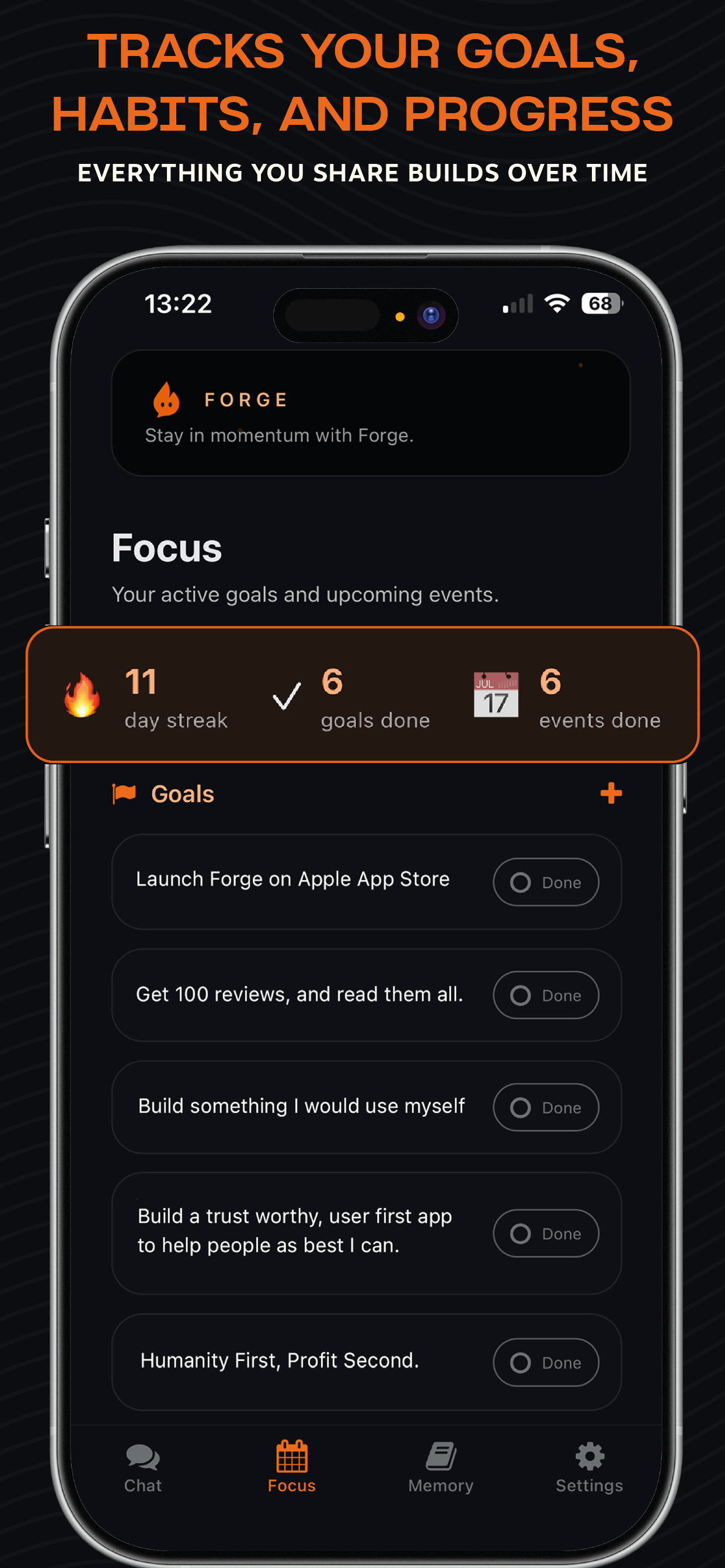 Forge - AI Mentor with Memory