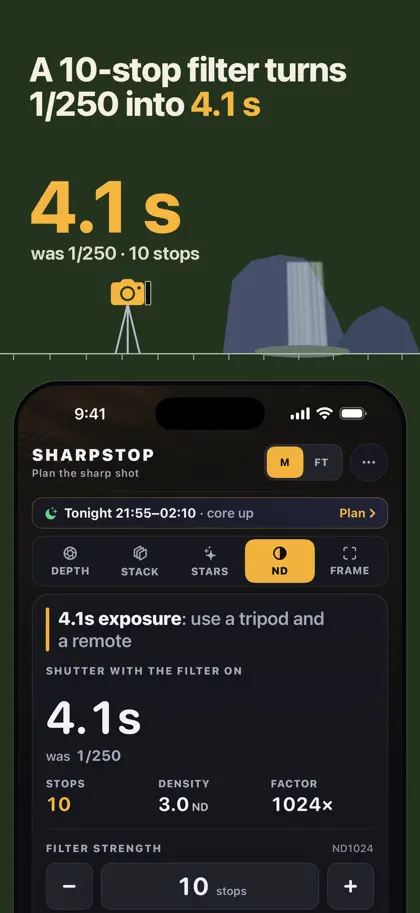 Screenshot 6 di 6 di SharpStop Depth of Field Calc