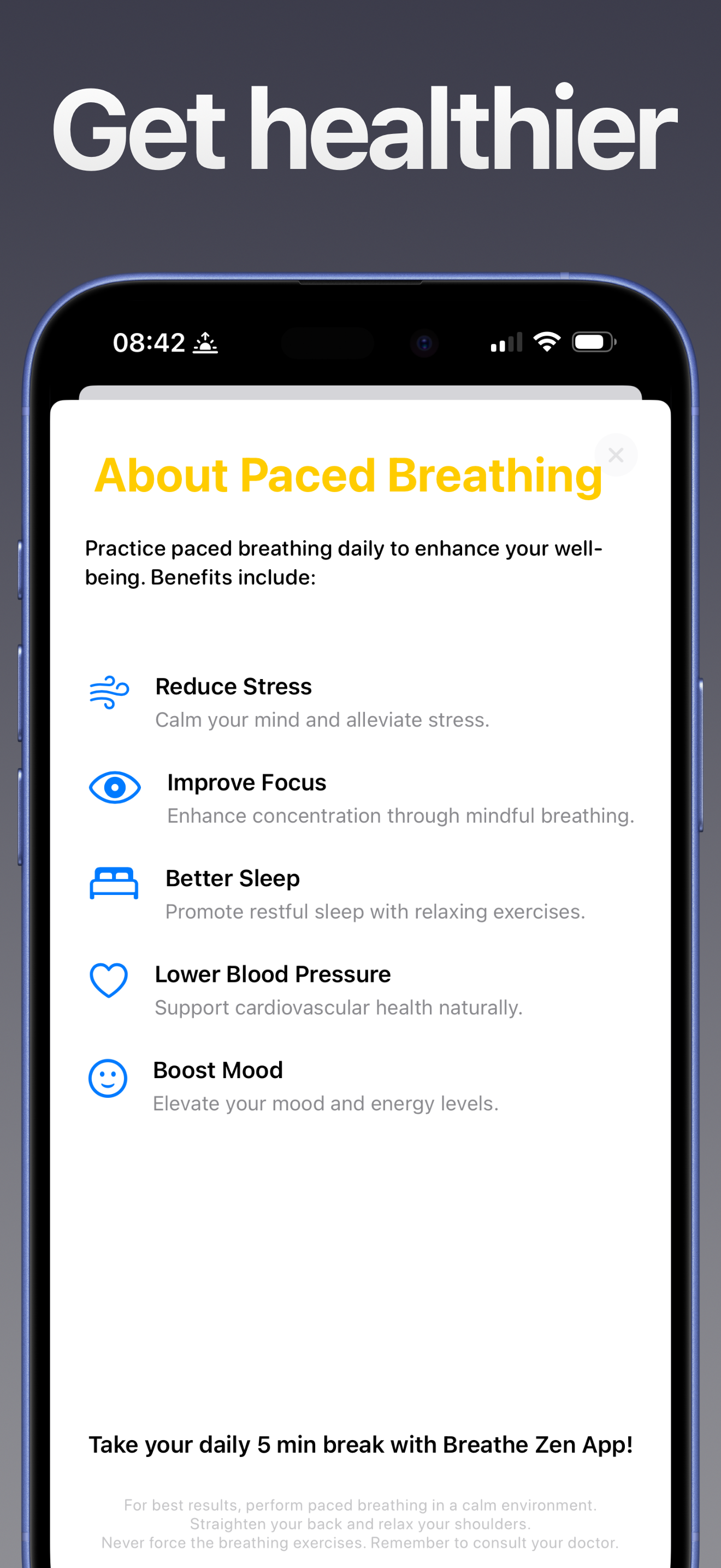Breathe Zen - Paced Breathing