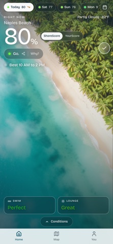 ShoreScore: Beach Report Screenshot 1 of 5