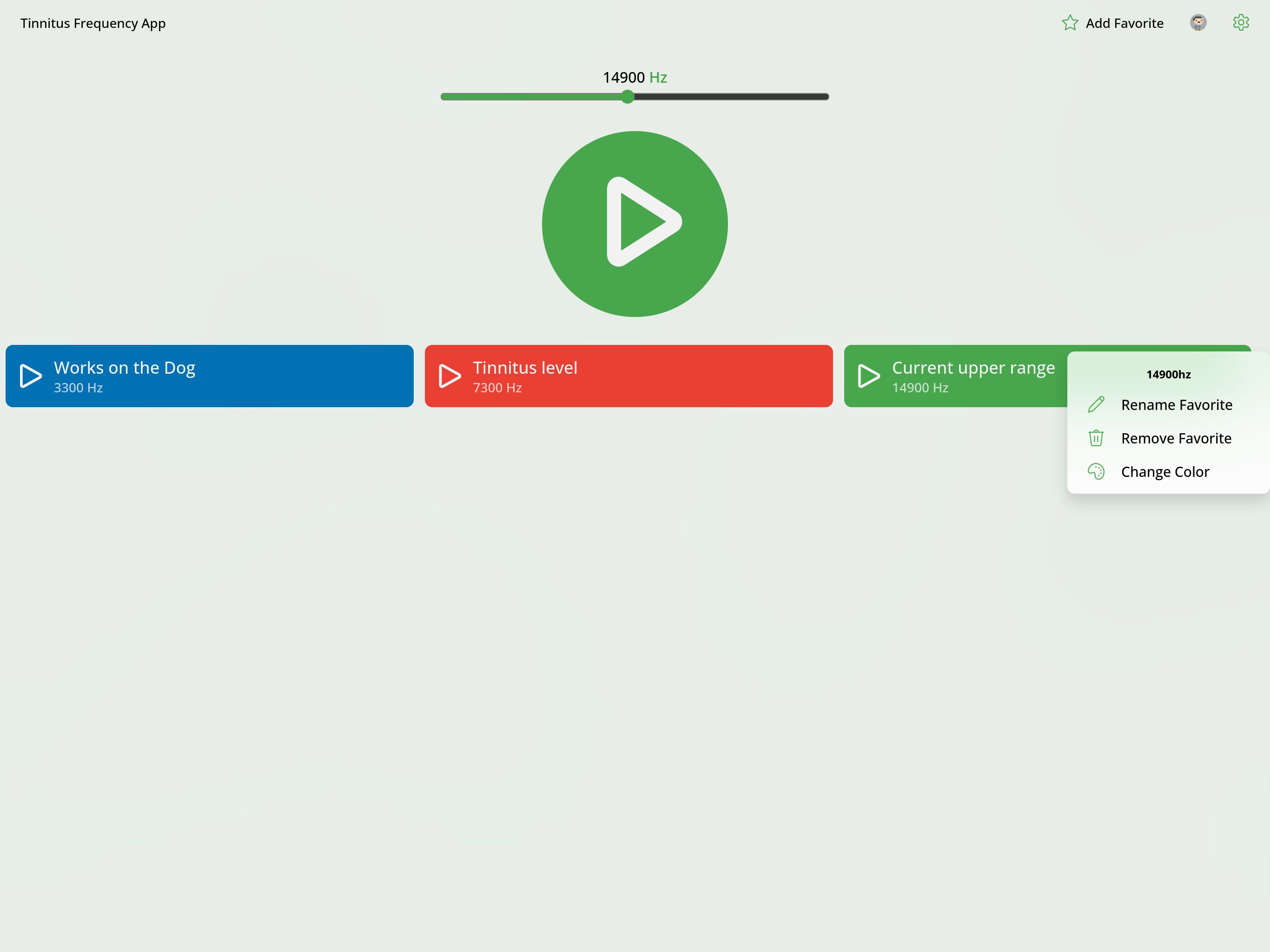 Tinnitus Frequency App
