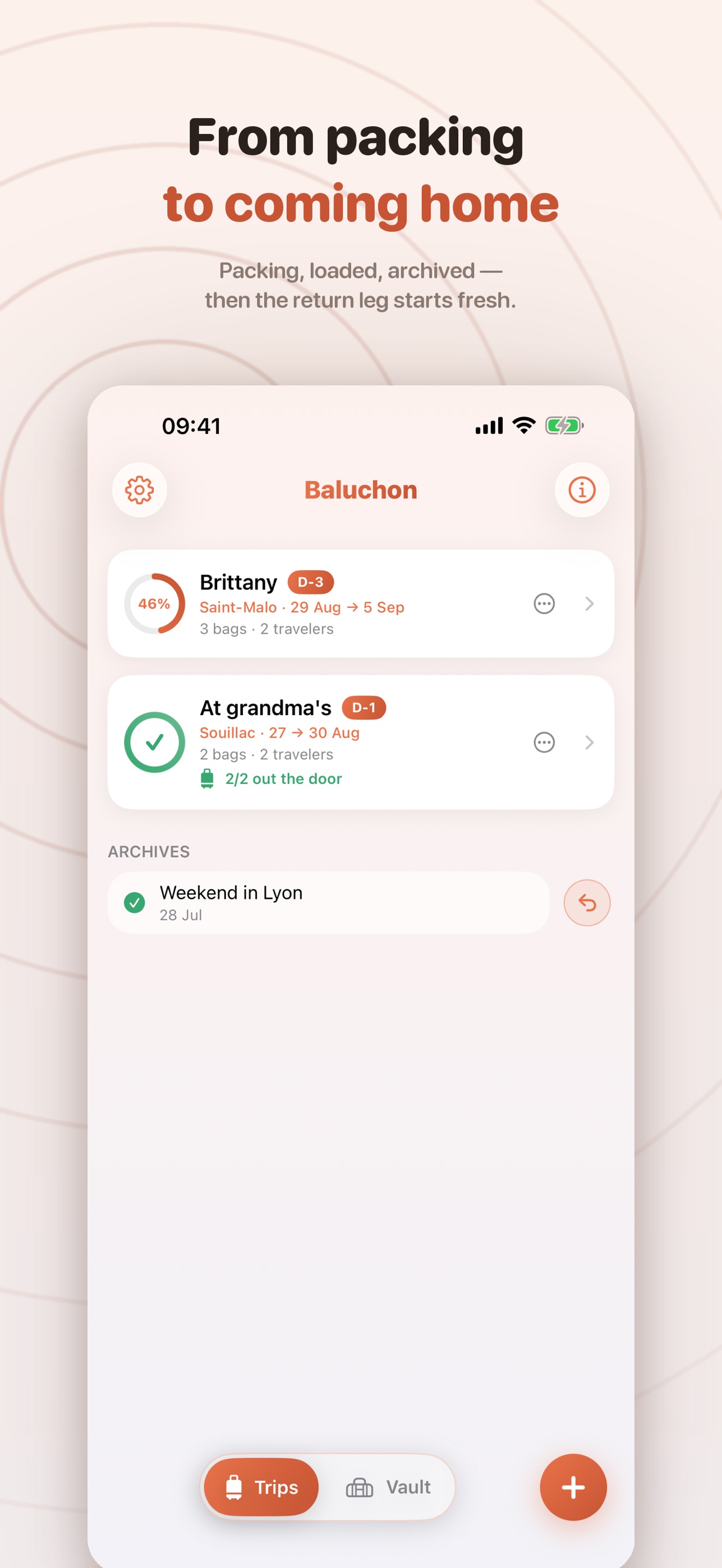 Screenshot 4 of Baluchon : Packing Lists