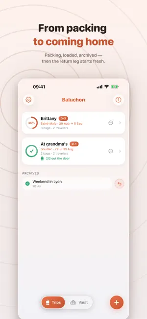 Baluchon : Packing Lists screenshot 4