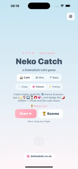 Screenshot von Neko Catch — DokkaDoki auf dem iPhone 1