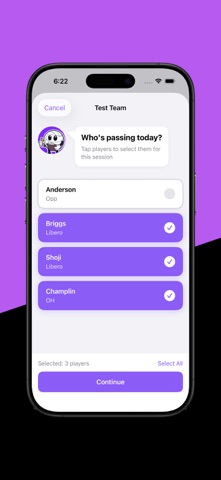 Volleyball Pass Tracker Screenshot 7 of 10