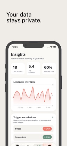 Tinnitus Diary: Pitch Match screenshot