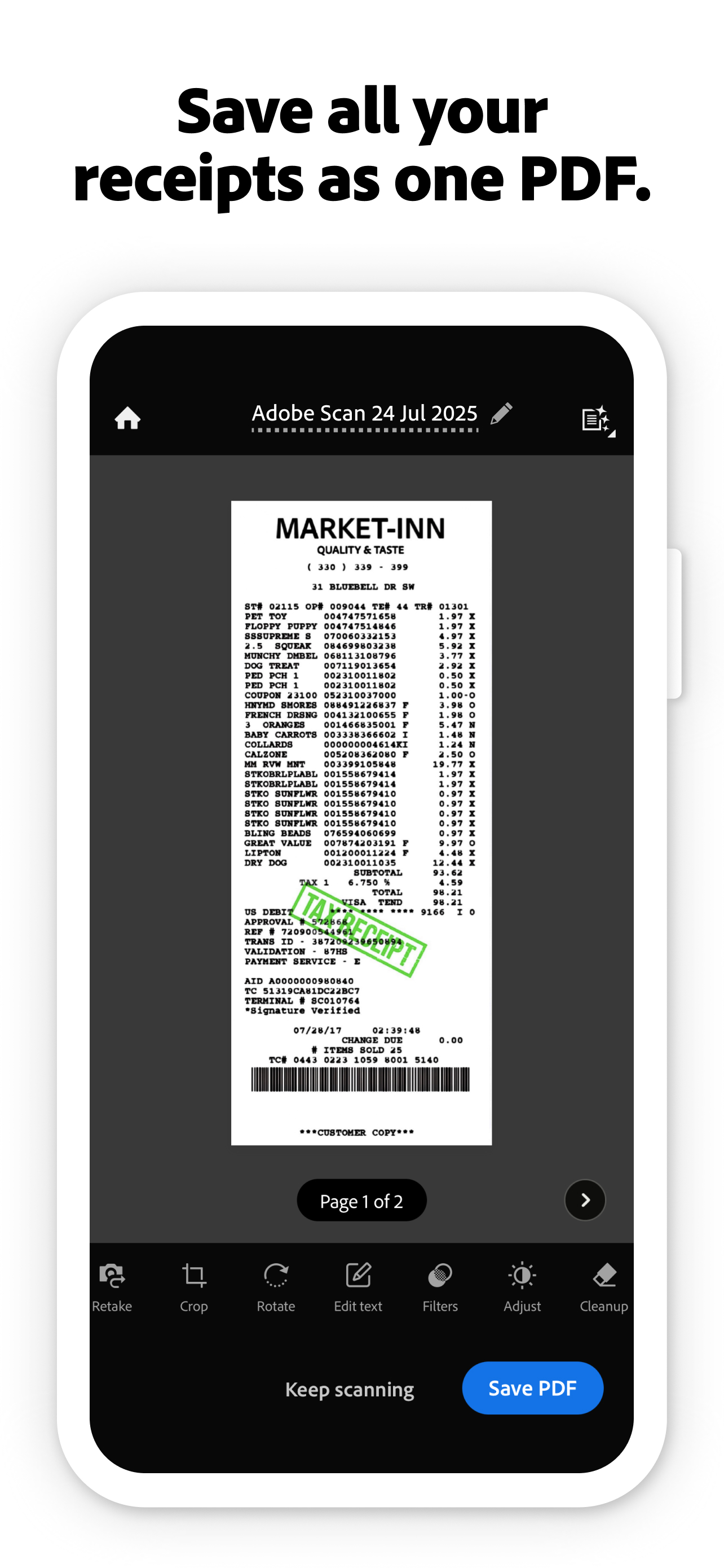 Adobe Scan: PDF & OCR Scanner