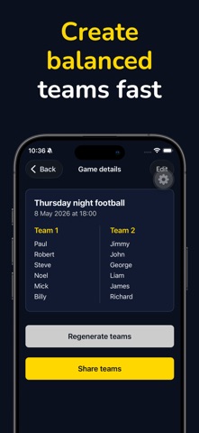TeamPickr Screenshot 1 of 5