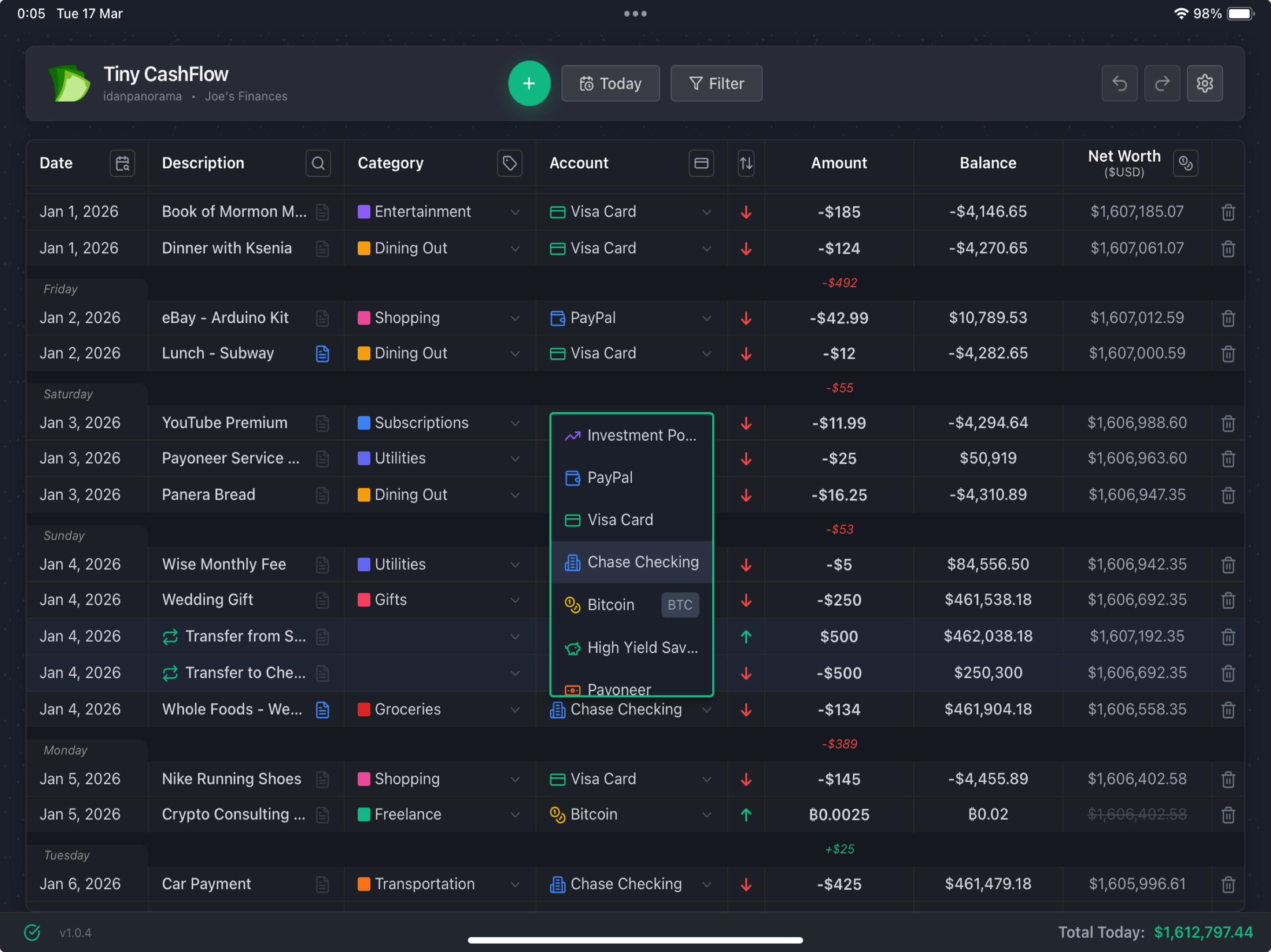 TinyCashFlow screenshot 6