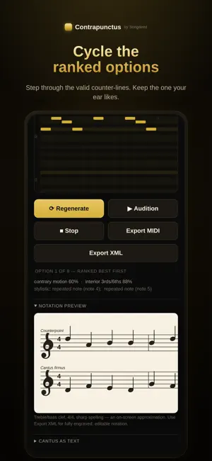 Contrapunctus: Second Voice screenshot 1