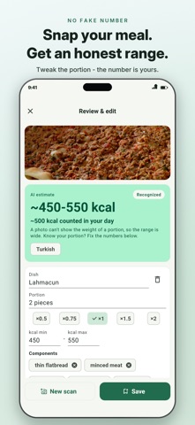 Calorie Macro Tracker - Porsi Screenshot 1 of 8