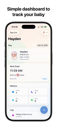 Nuggetracker - Baby Tracker Screenshot 1 of 5