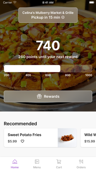 Screenshot 1 of Celina's Mulberry Market App