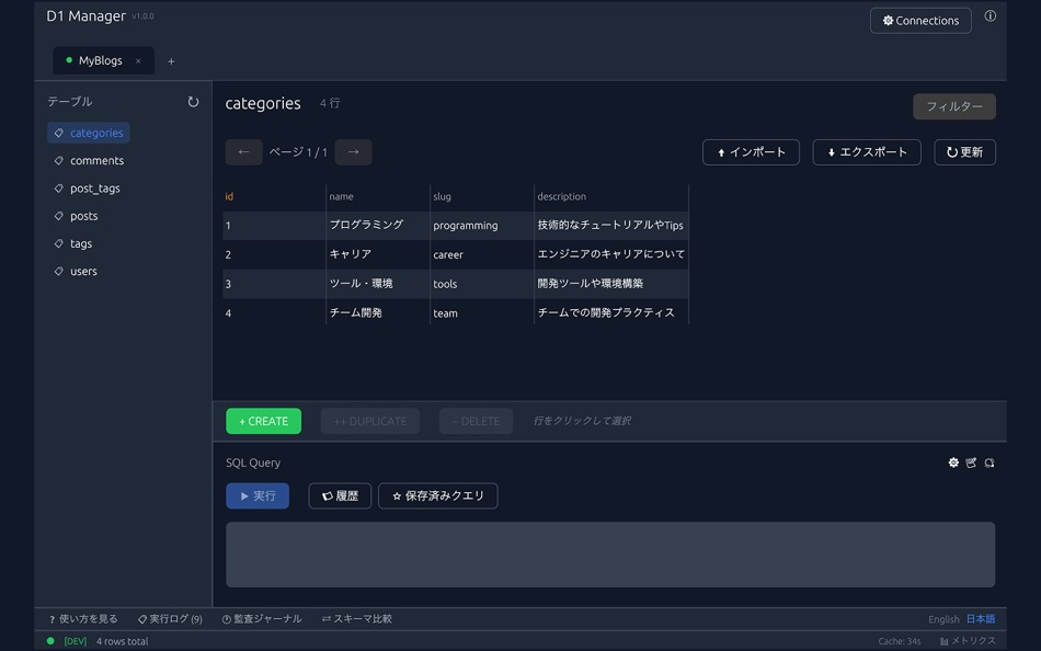 #3. D1 Manager (macOS) Ved: i-kikata inc.