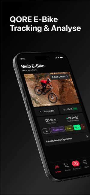 QORE E-Bike App Screenshot