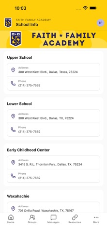 Faith Family Academy iPhone screenshot