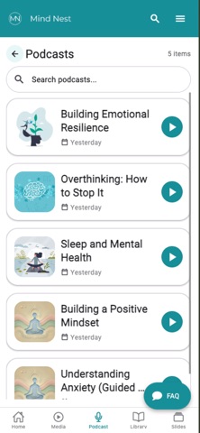 Mind Nest Daily App screenshot
