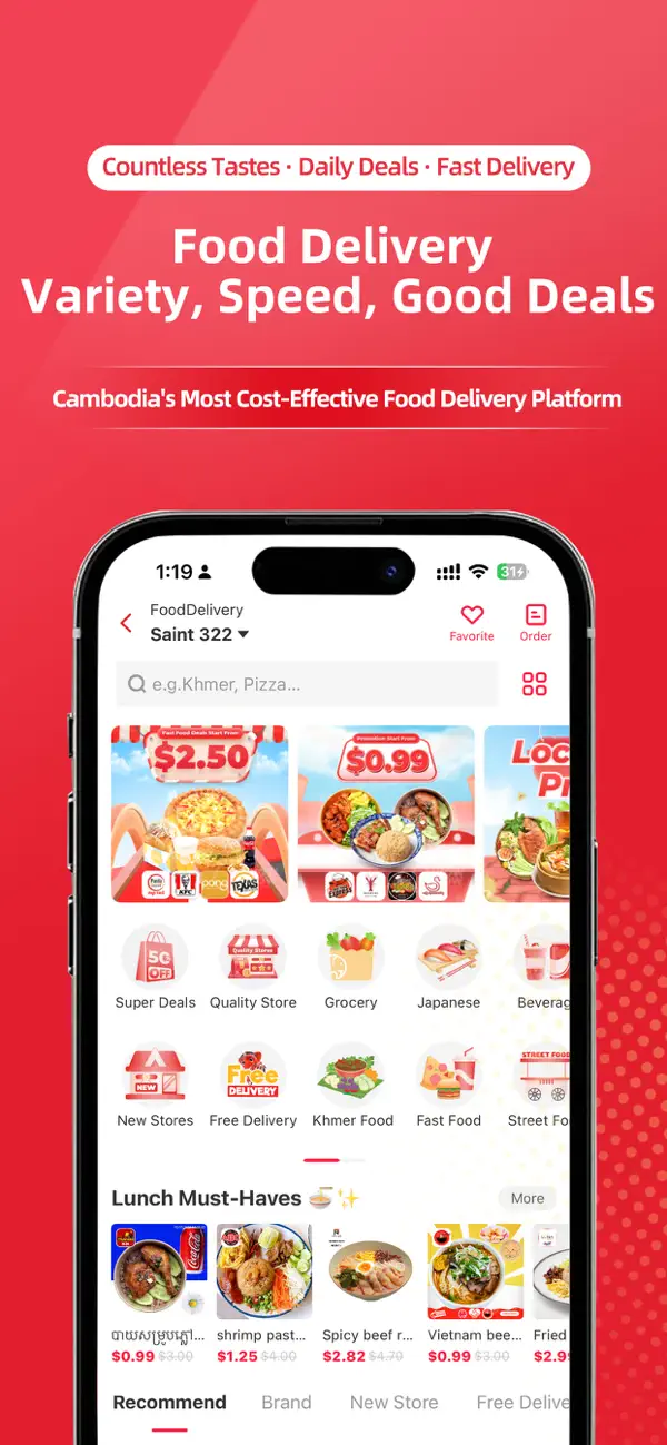 Screenshot #2 pour WOWNOW-Food , Book Taxi & Shop