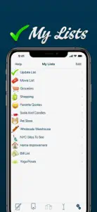 My Lists screenshot #5 for iPhone