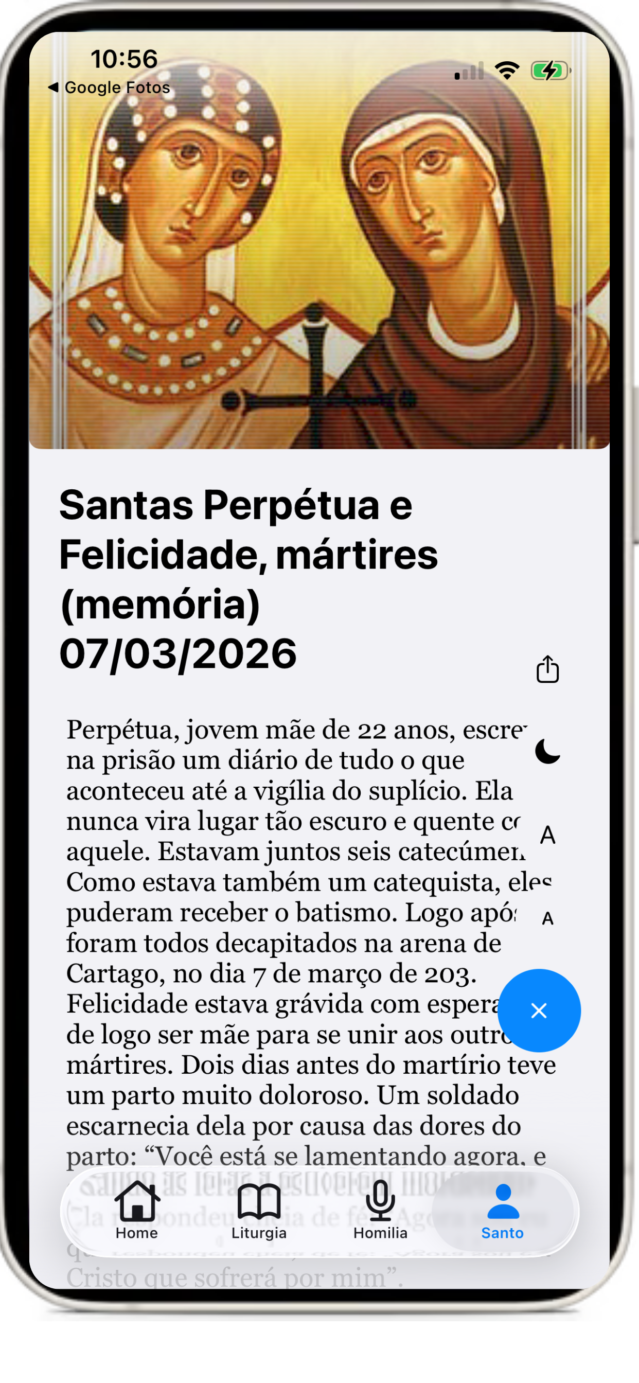 Liturgia Diária e Homilia