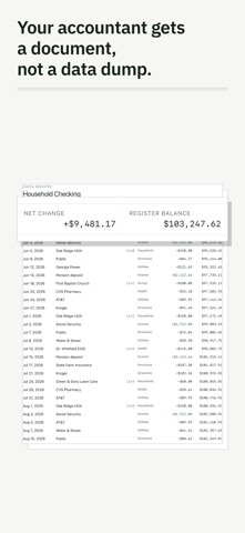 BalanceWright: Check Register Screenshot 9 of 10
