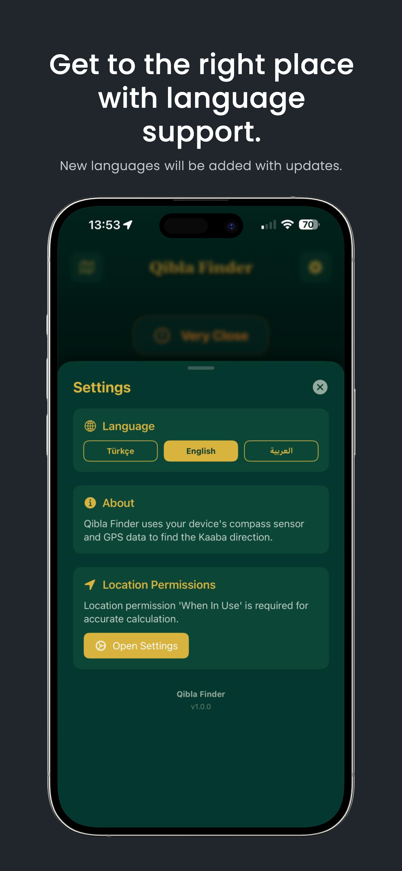 Qibla Finder – Compass